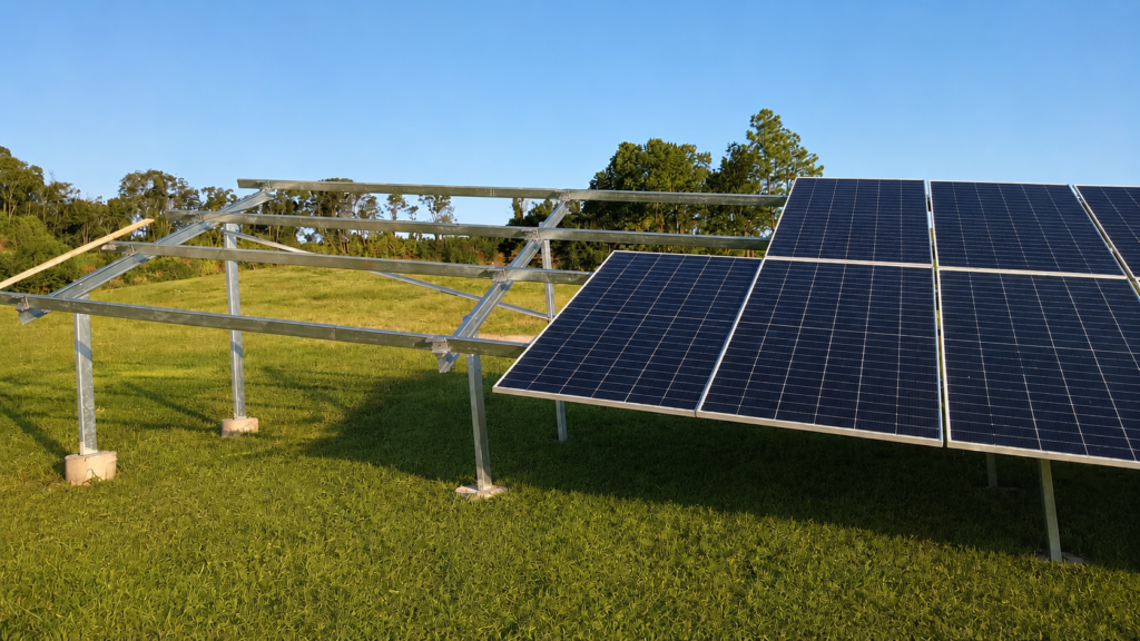 Estrutura de Solo SSM para Energia Solar.