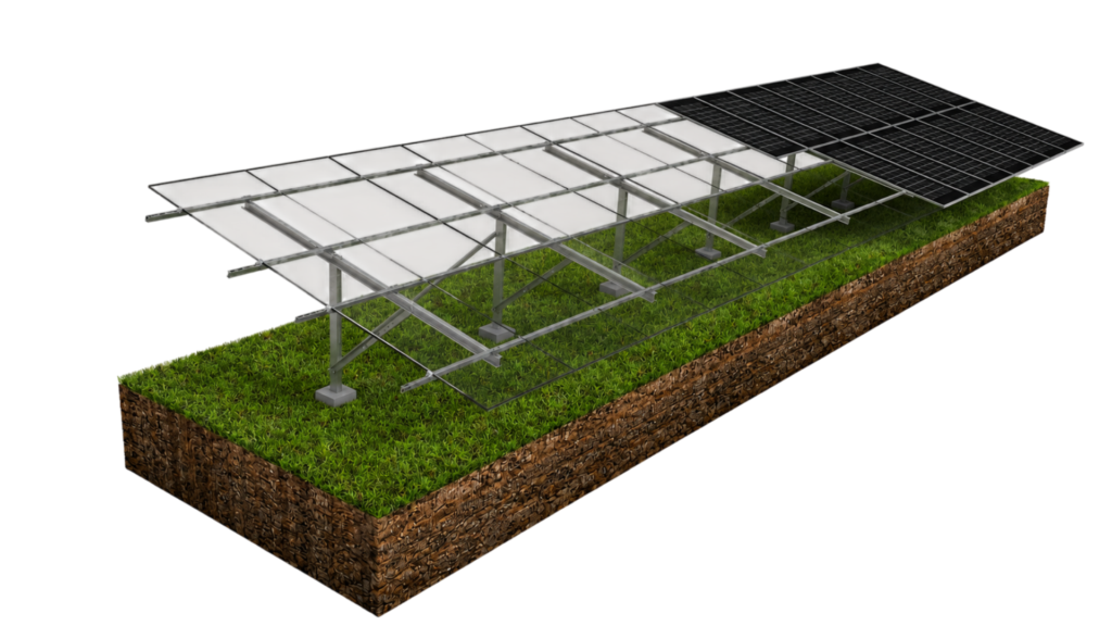 Linha Prime Modo Layout | Estrutura de Solo para Energia Solar.